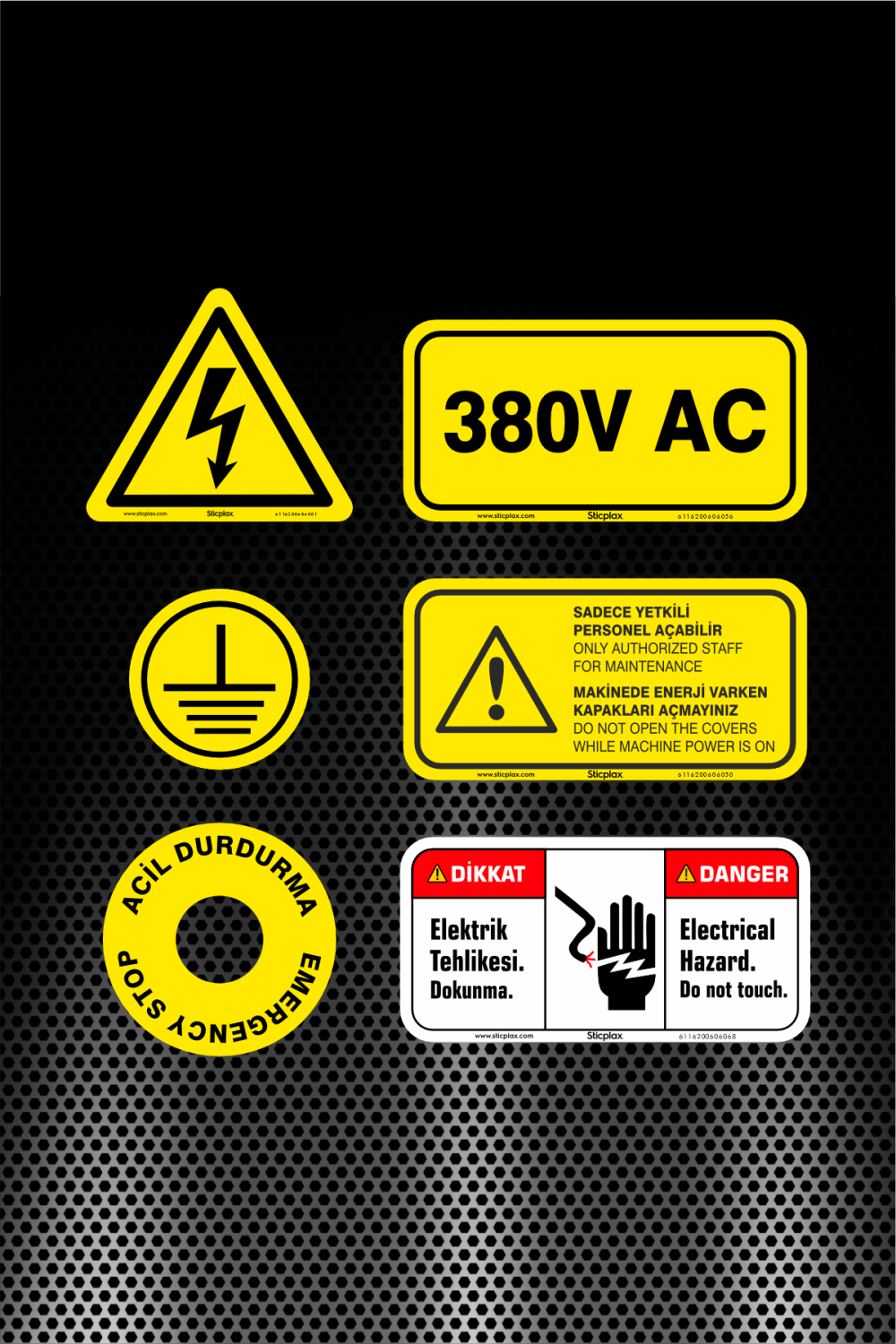 Elektrik / Elektrik İle İlgili Uyarı Etiketleri